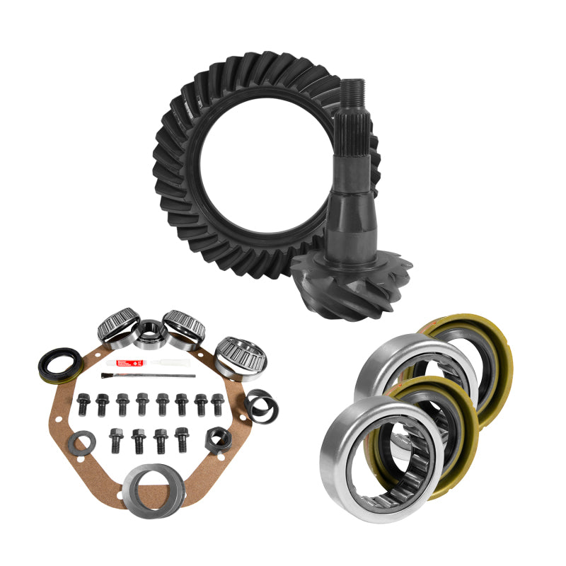 Yukon Gear & Axle YGK2077 9.25in CHY 3.55 Rear Ring & Pinion Install Kit 1.705in Axle Bearings and Seal