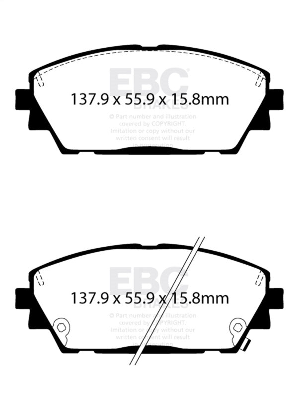 EBC 2019+ Mazda 3 (BP) 2.5L Greenstuff Front Brake Pads DP22416