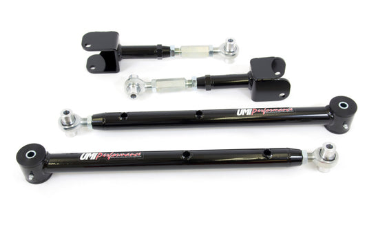 UMI Performance 401419-B Adjustable Upper and Lower Control Arm Kit Black