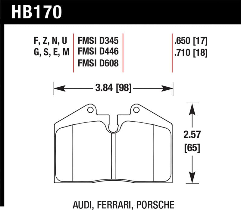 Hawk HB170F.650 Disc Brake Pad