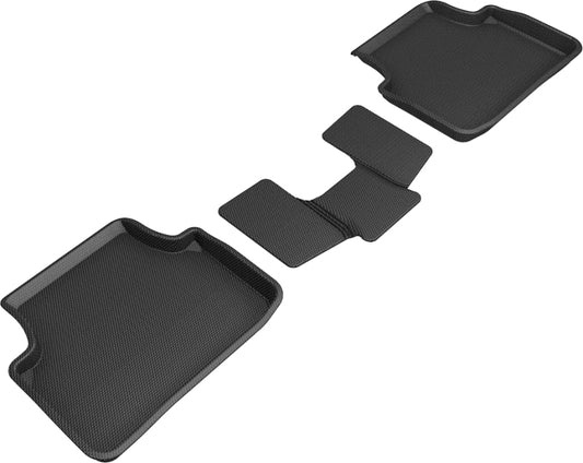 3D MAXpider Kagu Rear Floor Mats for 2019 Volkswagen Jetta