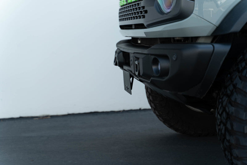 DV8 Offroad 21-23 Ford Bronco Capable Bumper Front License Plate Mount - #LPBR-04