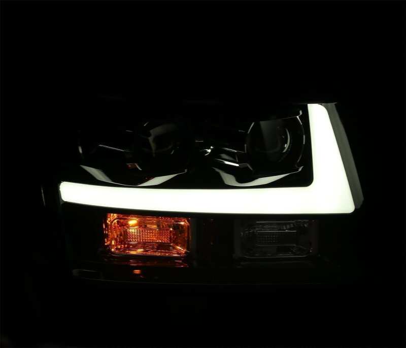 AlphaRex 880297 07-14 Chevrolet Tahoe PRO-Series LED Headlights Plank Style Black w/Activation Light/Sequential Signal/DRL