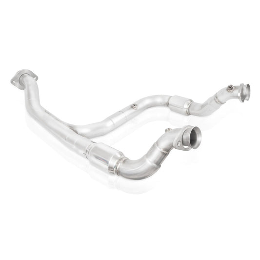 Stainless Works for 2015-2020 F-150 3.5L Downpipe 3in High-Flow Cats Y-Pipe Factory Connect