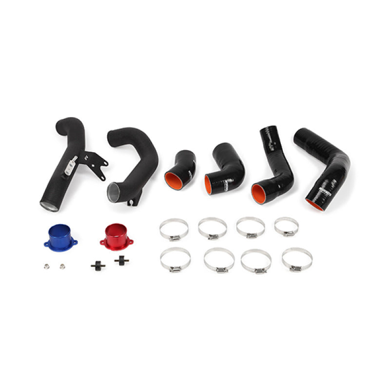 Mishimoto 2016+ Honda Civic 1.5T / 2017+ Honda Civic Si Silver Intercooler Kit w/Black Pipes - #MMINT-CIV-16KSLWBK