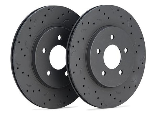 Hawk Performance HTC4839 Cross-Drilled and Slotted Talon Rotors