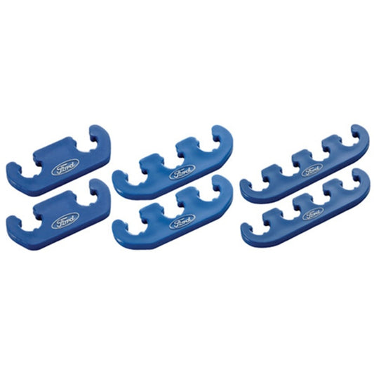 Ford Racing Wire Dividers 4 to 3 to 2 - Blue with White Ford Logo