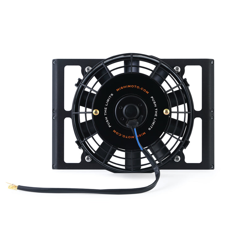 Mishimoto Universal 10in. Heavy-Duty Oil Cooler Fan Shroud - Micro Wrinkle Black - #MMFS-HDOC-10