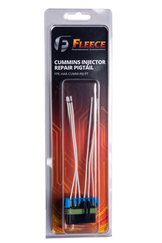 Fleece Performance FPE-HAR-CUMM-INJ-PT for 06-22 Dodge 2500/3500 Cummins 5.9L/6.7L Injector Connector w/6in Pigtail