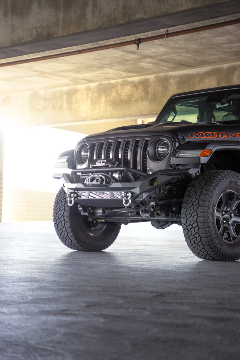 DV8 Offroad 07-18 Jeep Wrangler JK / 18-23 Wrangler JL / 20-23 Gladiator JT MTO Series Front Bumper - #FBJL-12