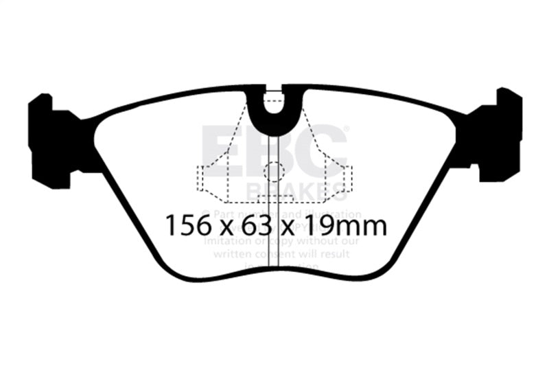 EBC 92-95 BMW M3 3.0 (E36) Yellowstuff Front Brake Pads DP4689R