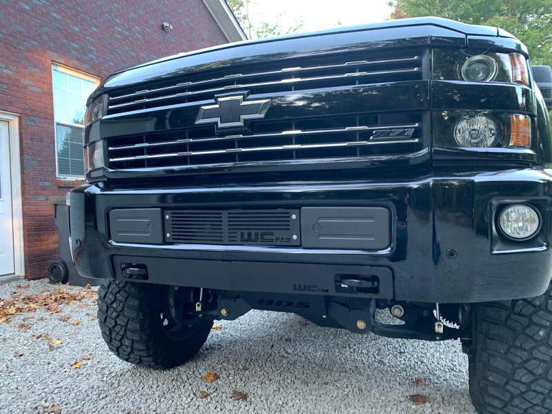 Wehrli Custom Fabrication WCF100427-FTB Bumper Valance Filler Panel with Tow Hooks Texture Black for 2015-2019 Chevrolet Silverado 2500 HD / 3500 HD