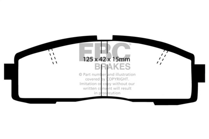 EBC 86-92 Toyota Supra 2.8 Yellowstuff Rear Brake Pads DP4608/2R