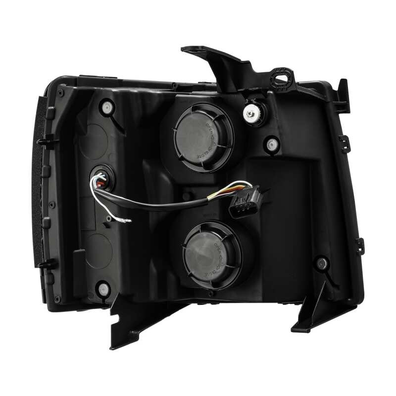 AlphaRex 880222 07-13 Chevrolet 1500 LUXX LED Projector Headlights Plank Design Chrome with Activation Light/Sequential Signal/DRL