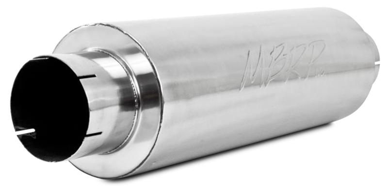 MBRP M2220A Universal Muffler - 5" in/out, 8" body, 31" overall, Quiet Tone | Aluminized