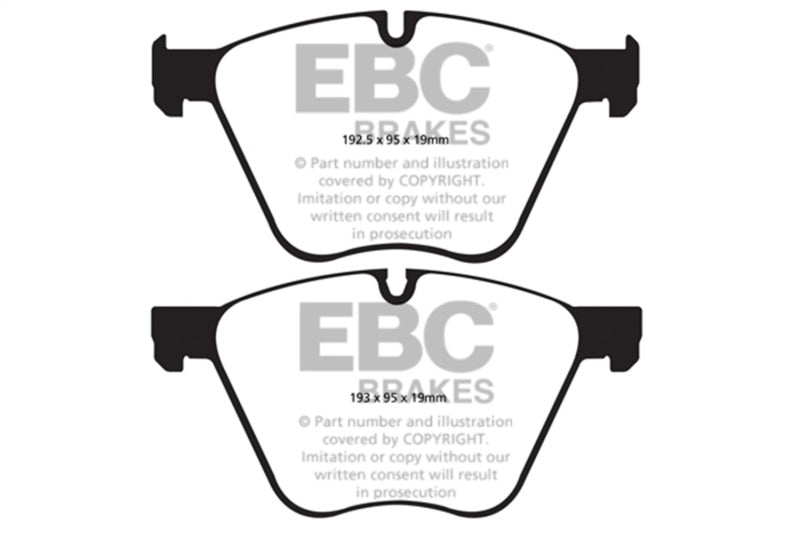 EBC 10-15 BMW X6 4.4 Twin Turbo Hybrid Redstuff Front Brake Pads DP32007C