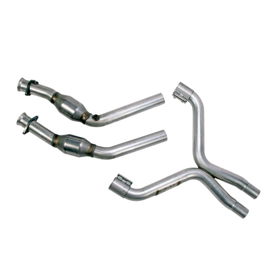 BBK Performance 1814 High Flow X-Pipe with Catalytic Converters (2-1/2 in) for 2011-2014 Ford Mustang V6 3.7L
