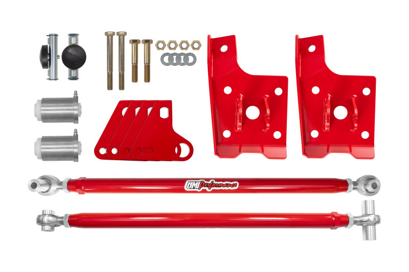 UMI Performance 2628-R Leaf Spring Traction Bars Red for 1970-1981 GM F-Body