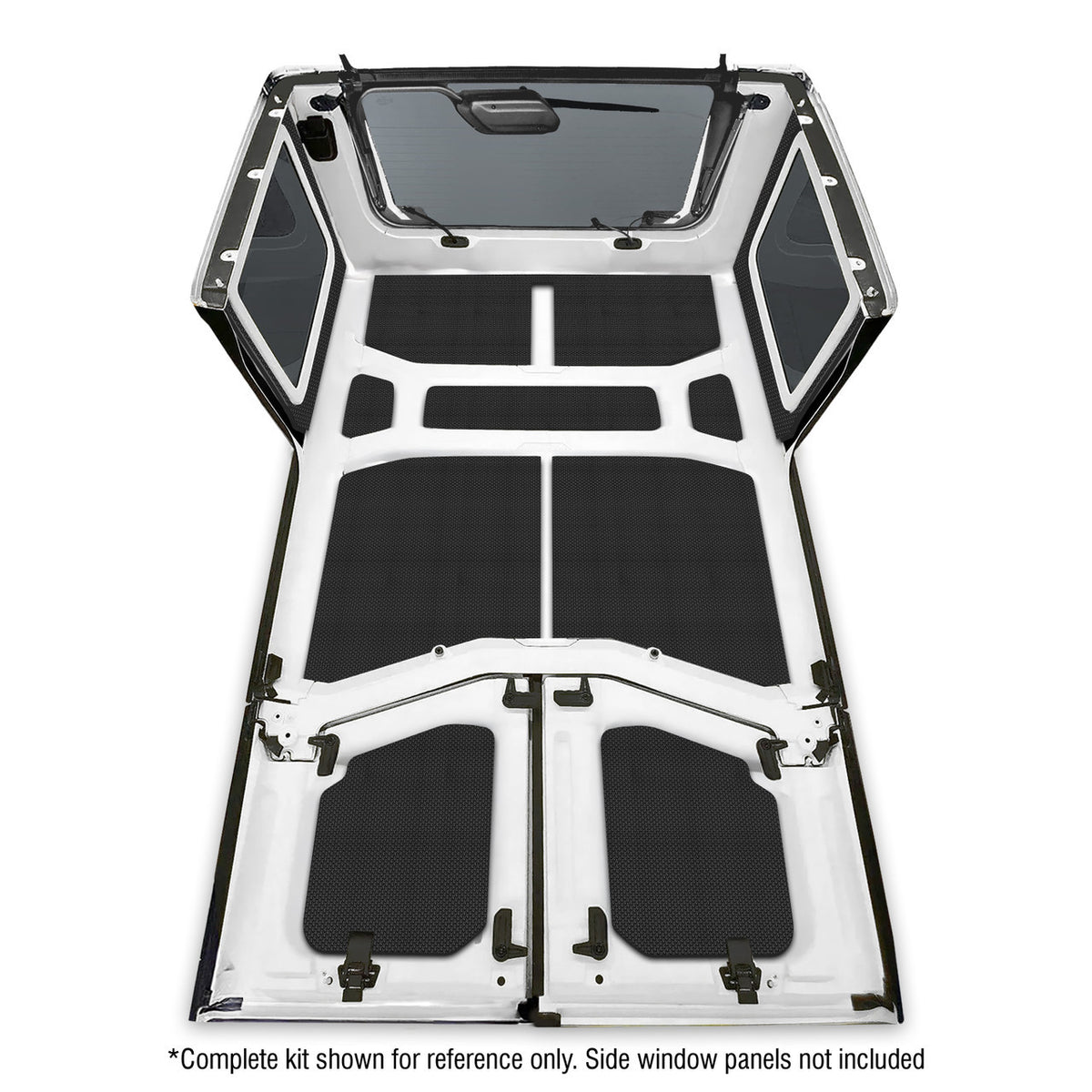 DEI for 2018-2023 Jeep Wrangler JL 4-Door Boom Mat Headliner - 9 Piece - Black