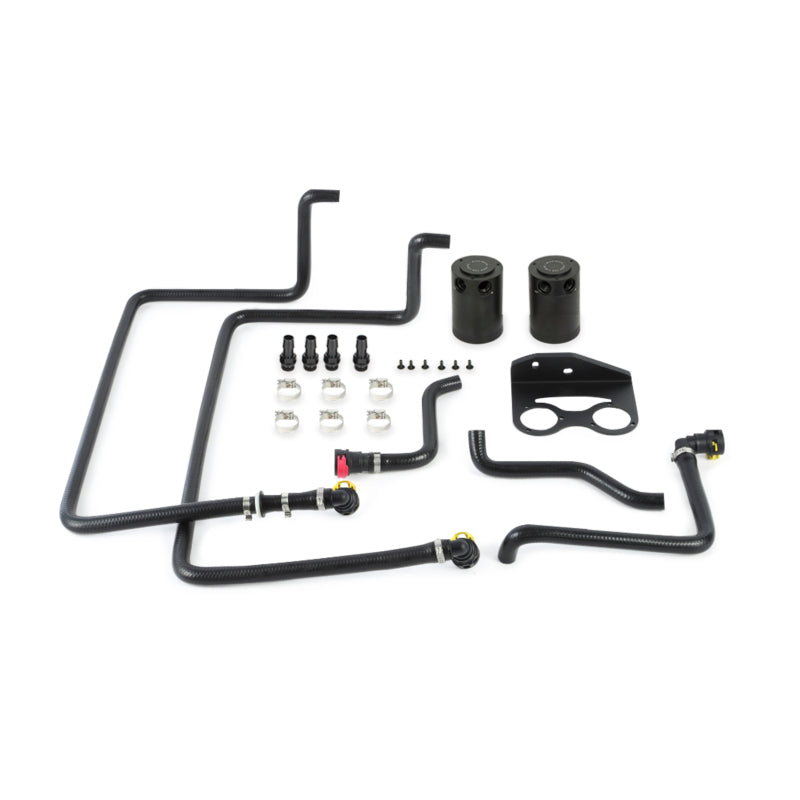Mishimoto 15-17 Ford F-150 2.7L EcoBoost Baffled Oil Catch Can - Black - #MMBCC-F27T-15SBE