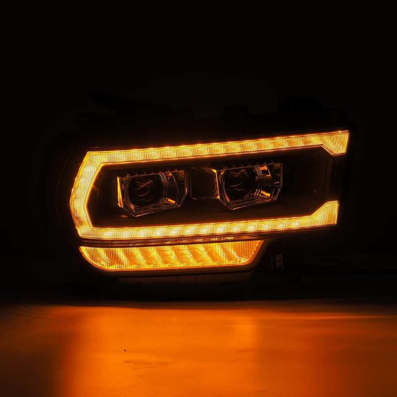 AlphaRex 880550 19-21 Ram 2500 LUXX LED Projector Headlights Plank Style Black w/Activation Light/Sequential Signal/DRL
