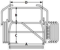 Allstar Performance Roll Cage Kit Deluxe Intermediate GM ALL22100
