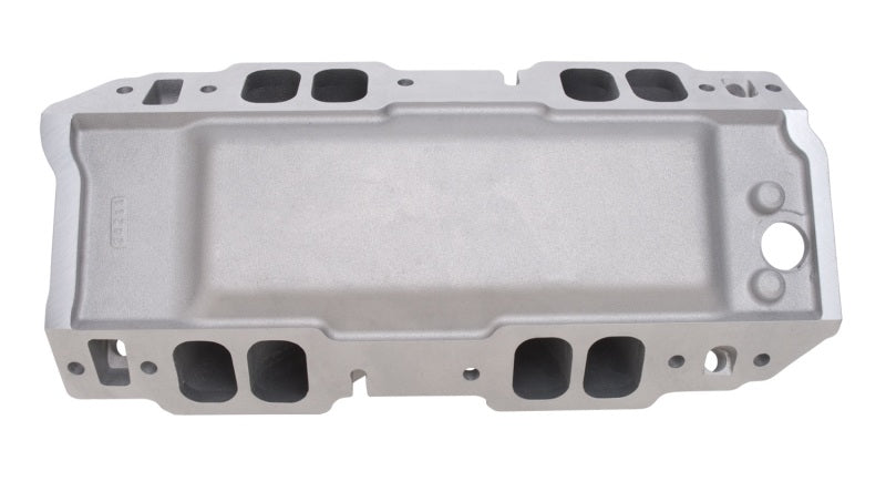 Edelbrock 2896 Manifold BBC Short Deck Super Victor 565 Conventional Rectangular Port Heads