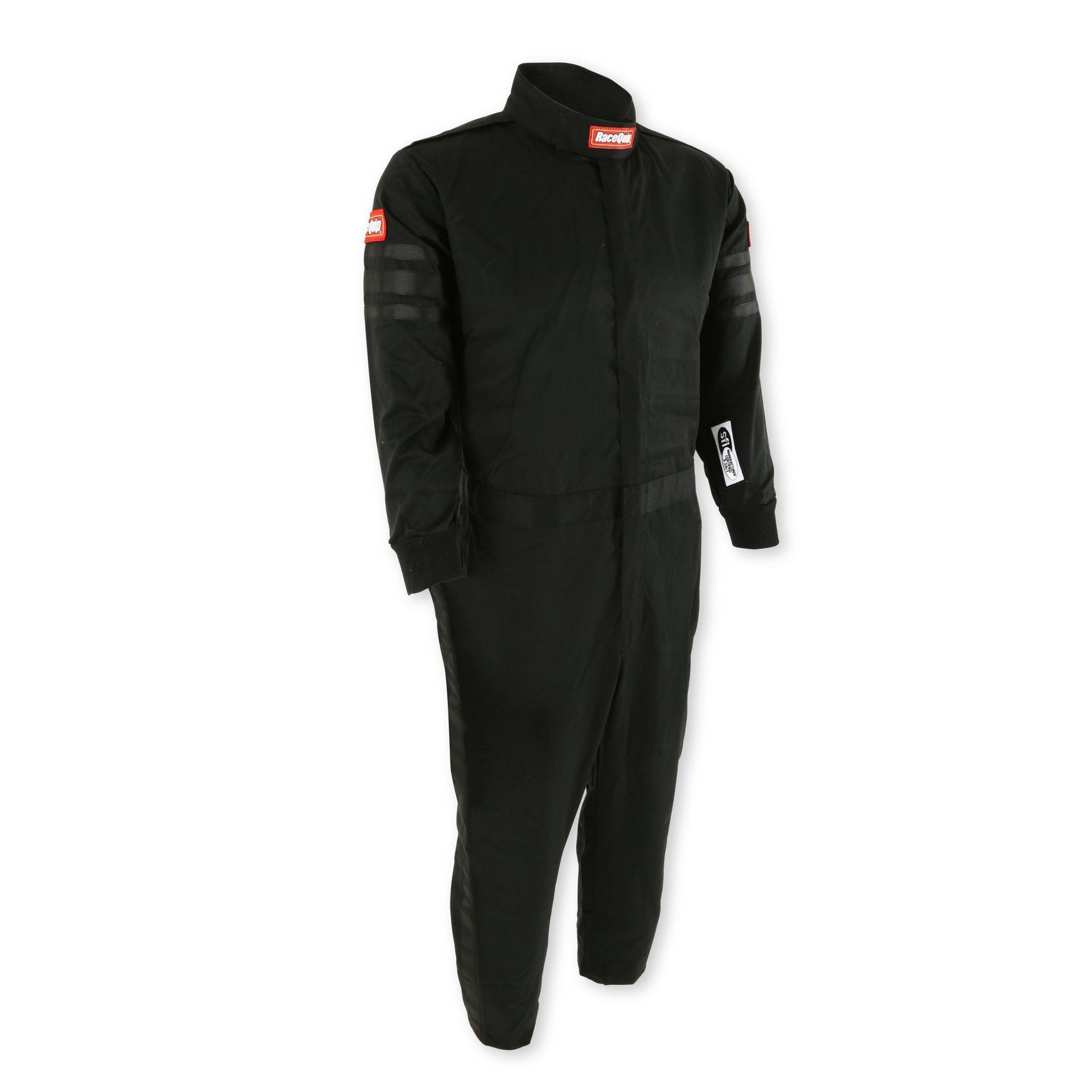 RaceQuip 1959995 Black Trim SFI-1 Junior Suit - Kids Large