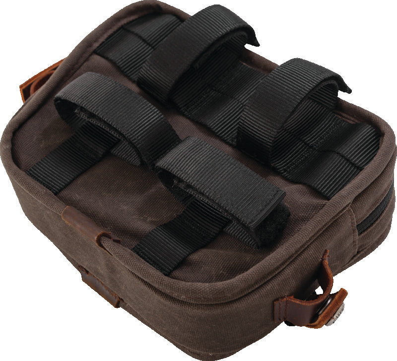 Burly Brand B15-1012D Handlebar Bag Dark Oak