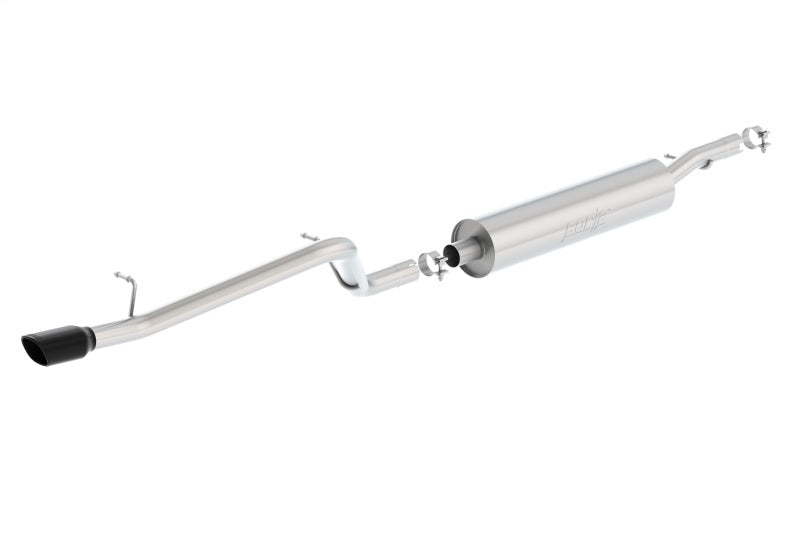 Borla 140479BC 12-16 Jeep Wrangler V6 4WD Dirt Sport Cat-Back 2.5in Single Square Rolled Angle Cut Rear - #140479BC