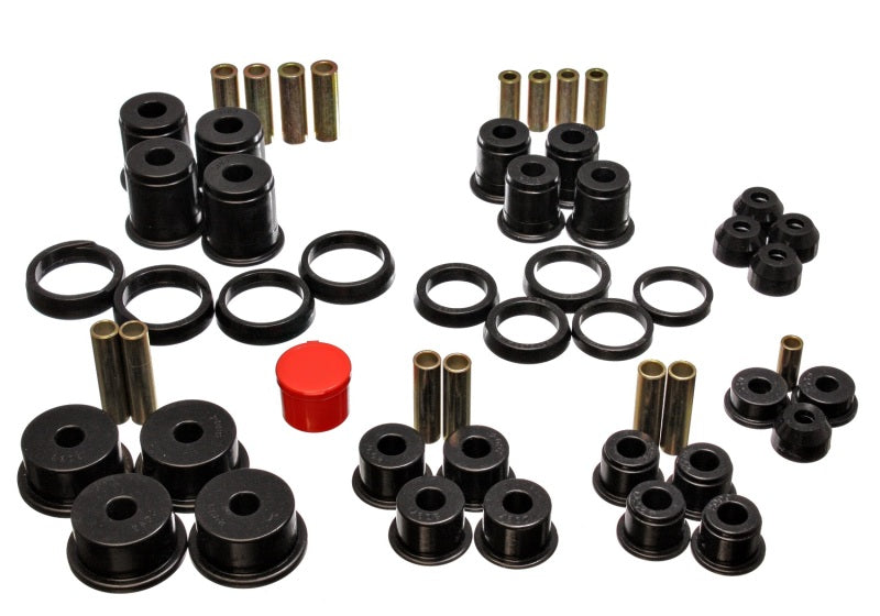 Energy Suspension for 84-01 Cherokee Black Hyper-Flex Bushing Set 2.18105G
