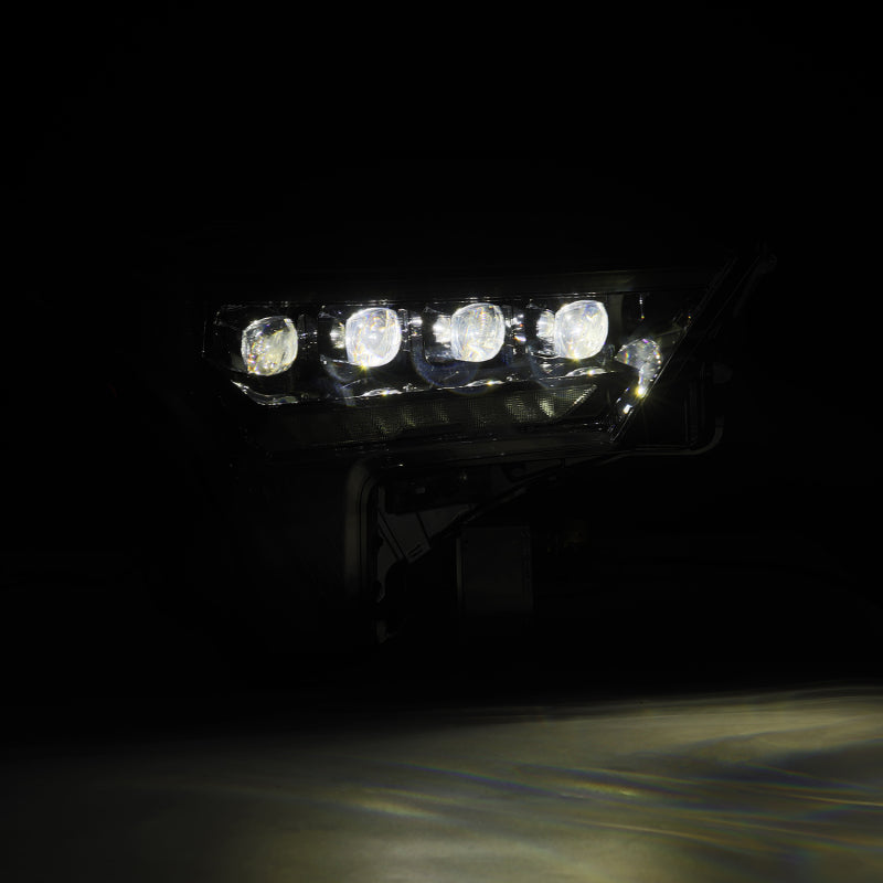AlphaRex 880861 22-23 Toyota Tundra NOVA-Series Headlights Alpha-Black w/White DRL - Req 810029 OR 810030