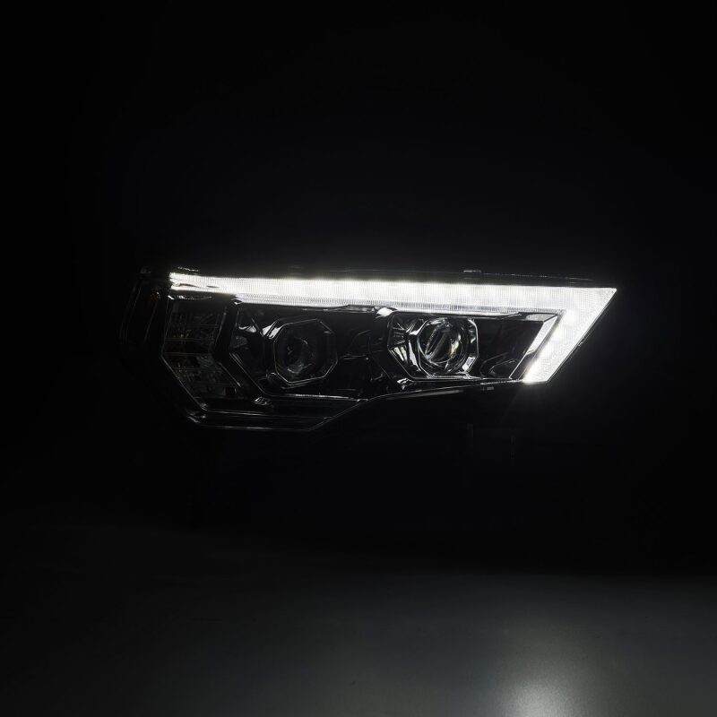 AlphaRex 880812 14-22 Toyota 4Runner LUXX-Series LED Projector Headlights Chrome with Activation Light & Sequential Signal + DRL