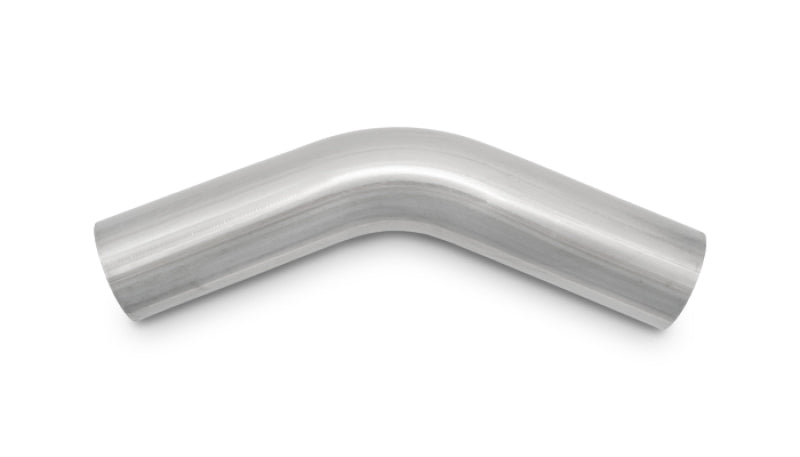 Vibrant 1in OD T304 SS 45 Deg Mandrel Bend 5in Leg Length
