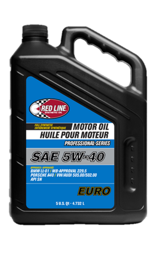 Red Line 12905 Pro-Series Euro 5W40 Motor Oil - 5 Quart (3 Pack)