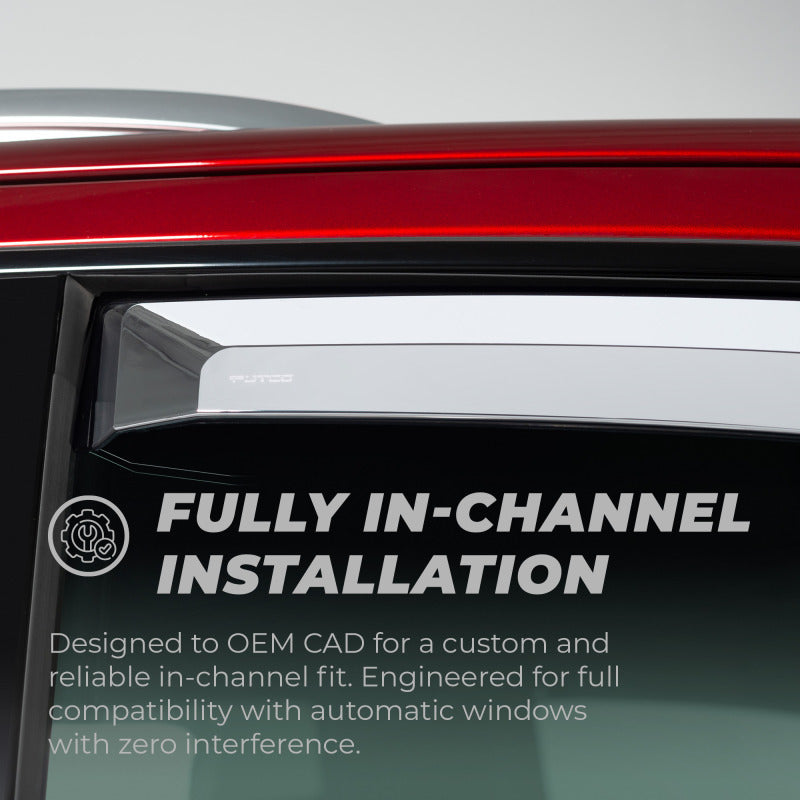 Putco for 2014-2018 Chevrolet Silverado LD - 4 Door - Crew Cab Element Chrome Window Visors