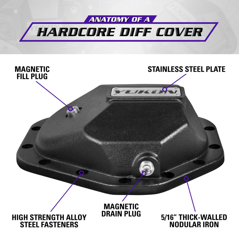 Yukon Gear & Axle YHCC-GM14T-S Hardcore Diff Cover for 14 Bolt GM Rear with 3/8in Cover Bolts