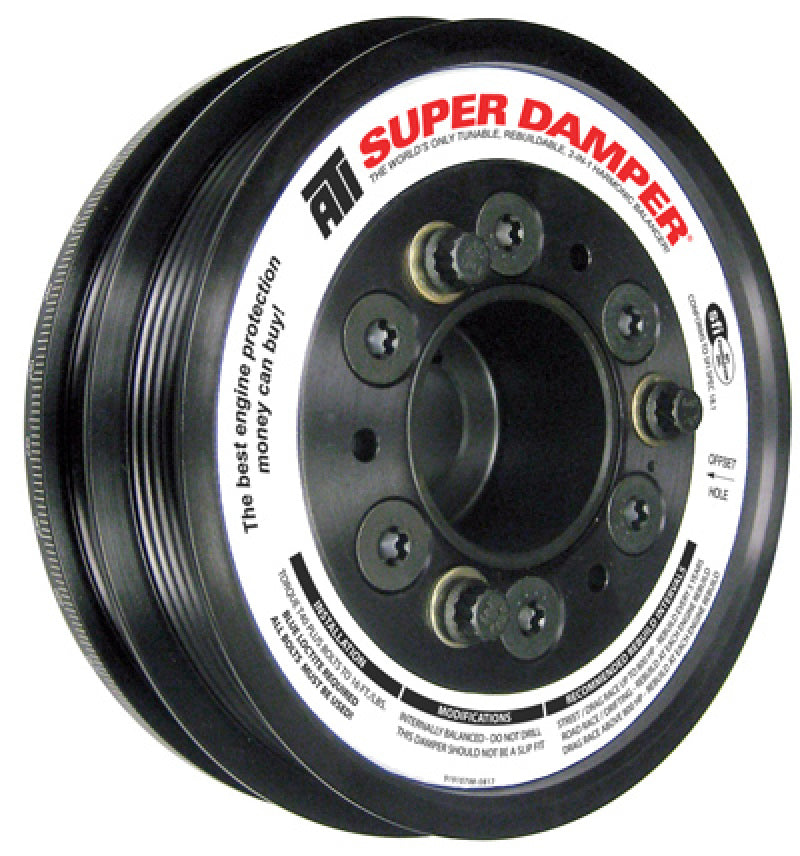 ATI Performance Products 917757 Super Damper Harmonic Balancer 6.10 in Aluminum 4/5 Groove 600 HP for 1991-2005 Acura NSX (3.0L / 3.2L)