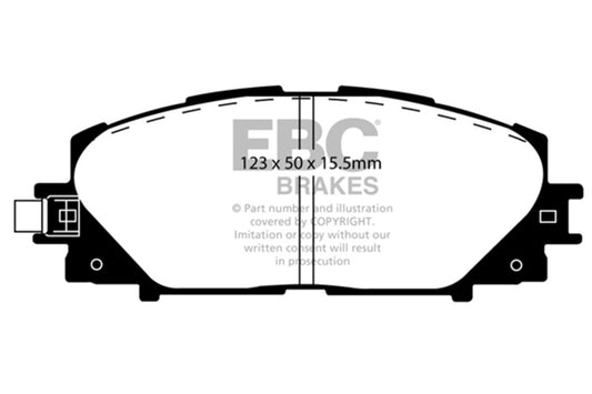 EBC 2011-2017 Lexus CT200h 1.8 Hybrid Greenstuff Front Brake Pads DP21817/2