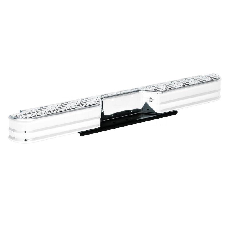 Westin 71000 Fey Diamondstep Universal Bumper for 1980-1996 Dodge/Ram/Mitsubishi/Toyota Chrome