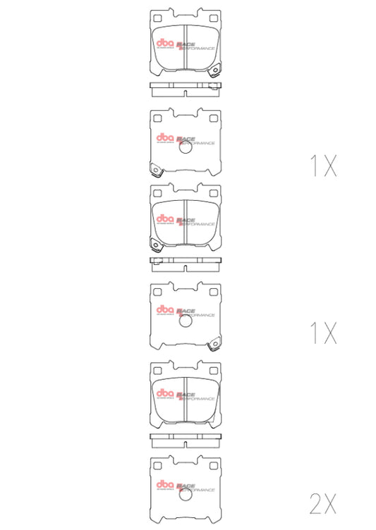 DBA 2022+ Toyota GR Corolla RP Performance Rear Brake Pads
