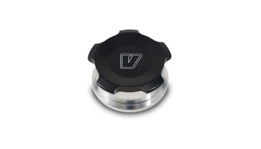 Vibrant 2.75in OD Aluminum Weld Bungs w/Anodized Black Aluminum Threaded Cap