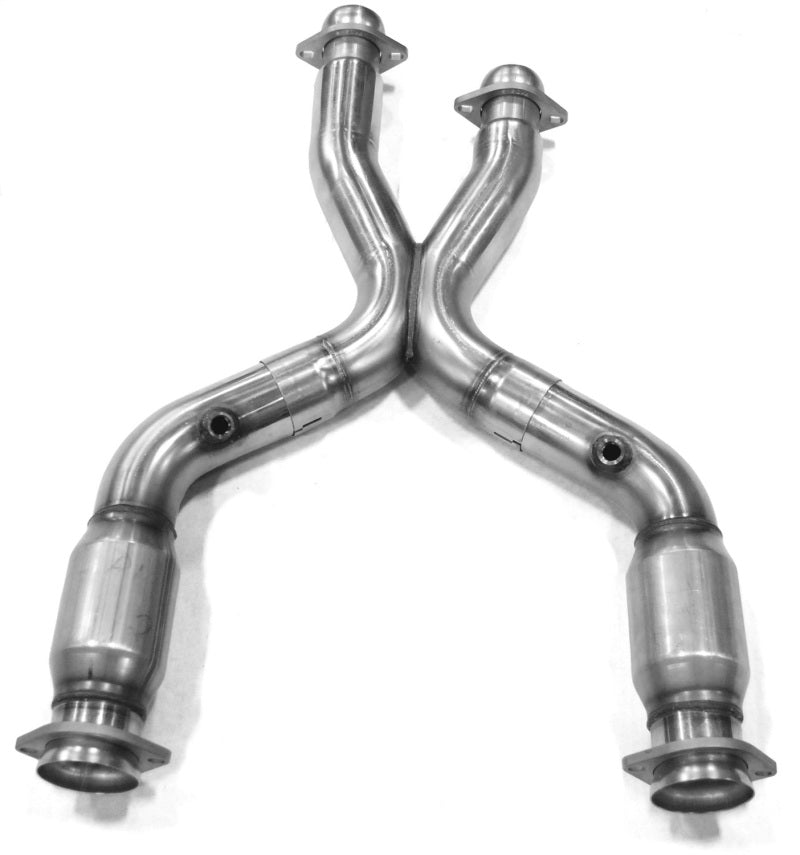 Kooks 11203250 for 99-04 Ford Mustang GT / Cobra 3in In x 2 1/2in OEM Out Cat SS X Pipe Kooks HDR Req