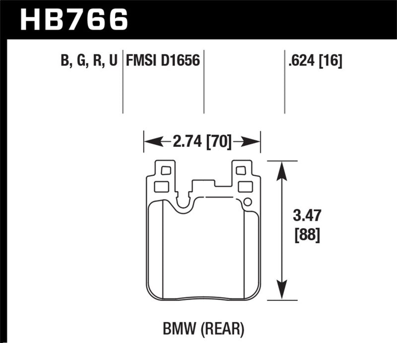 Hawk Performance HB766B.624 HPS 5.0 Street Brake Pads