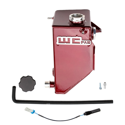 Wehrli Custom Fabrication WCF100268-RED Factory Location Coolant Tank Kit WCFab Red for 2020-2026 Chevrolet Silverado / GMC Sierra 2500 HD / 3500 HD L5P Duramax