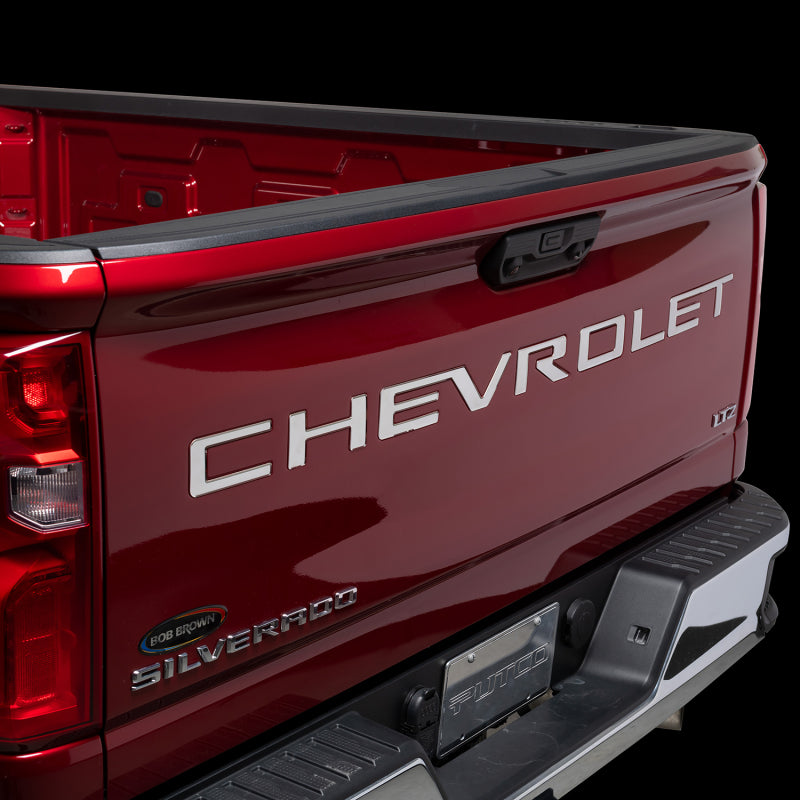 Putco for 2020 Chevrolet Silverado 2500/3500 - SS Tailgate Letters CHEVROLET - Stamped Version Chevrolet Letters