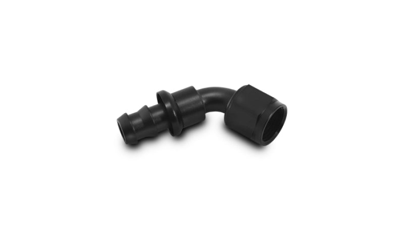 Vibrant Push-On 60 Degree Hose End Elbow Fitting Size -10AN
