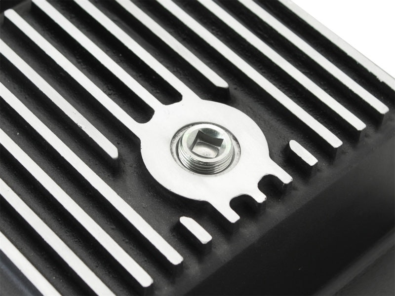aFe Power Transmission Pan Black Machined 09-14 Ford 6R80 F-150 Trucks - #46-70172