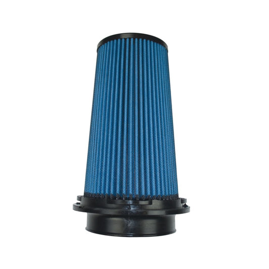 Injen NanoWeb Dry Air Filter- 4in Flange ID 6in Twist Lock Base 8.8in Media Height 4in Top - #X-1110-BB