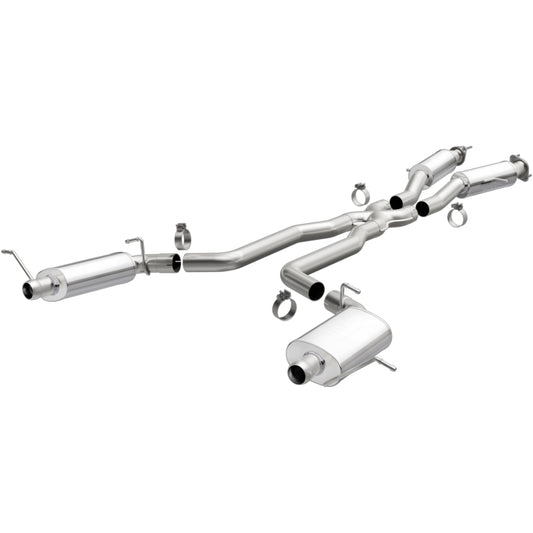 MagnaFlow 15064 12 Jeep Grand Cherokee V8 6.4L Dual Split Rear Exit Stainless Cat Back Performance Exhaust - #15064